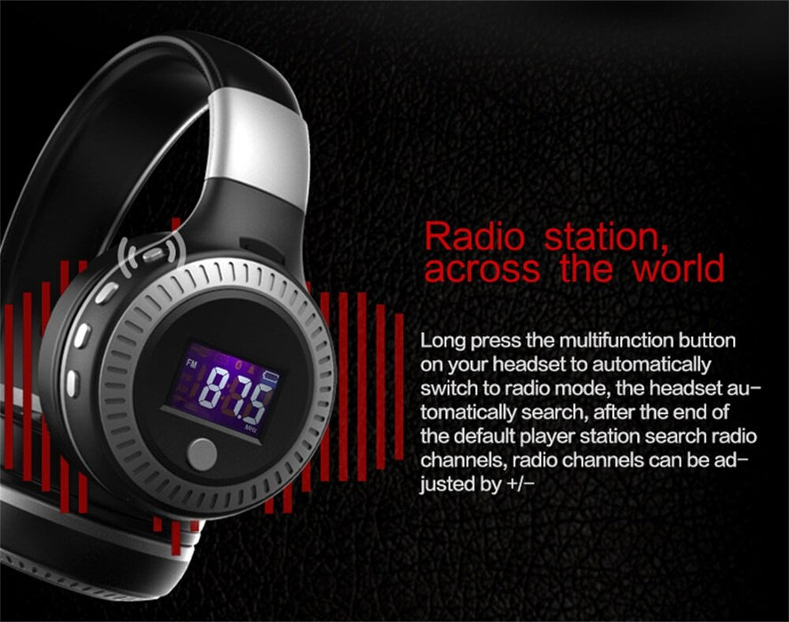 ZEALOT B19 Wireless Headphones with fm Radio Bluetooth Headset Stereo Earphone with Microphone