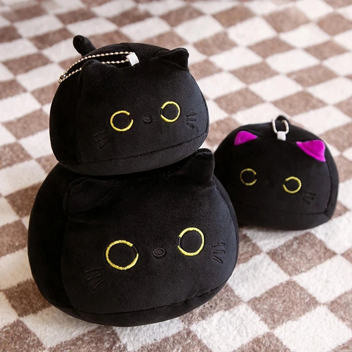 Cuddly Little Black Cat Plushie
